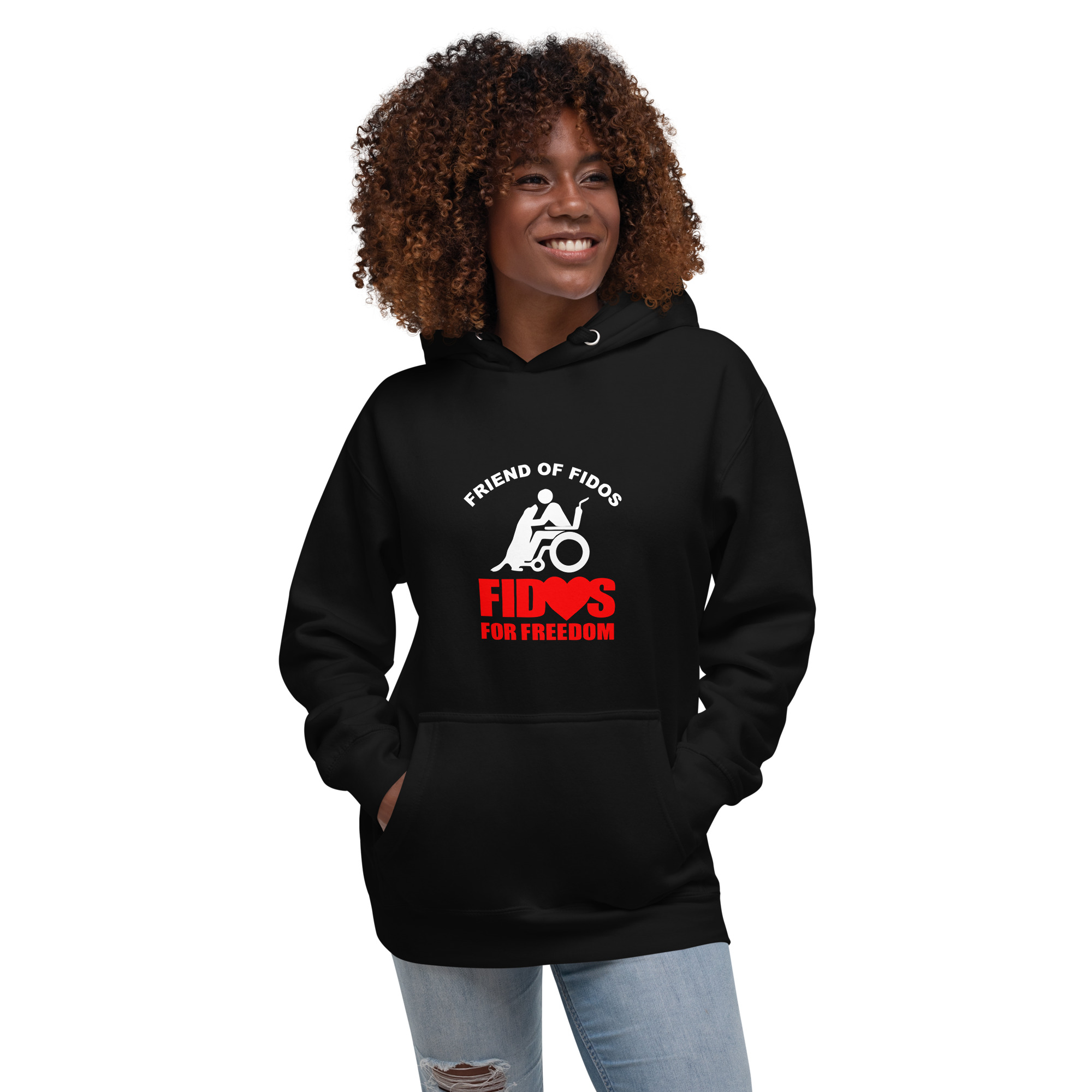 Women’s Friend of Fidos Black Hoodie
